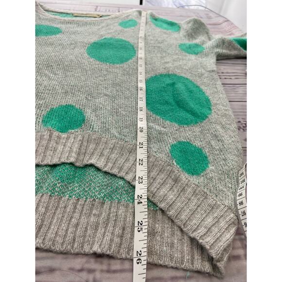 Gold & Silver Polka Dot Sweater Women One Size Fits Most Angora Long Sleeve Soft - Picture 7 of 12